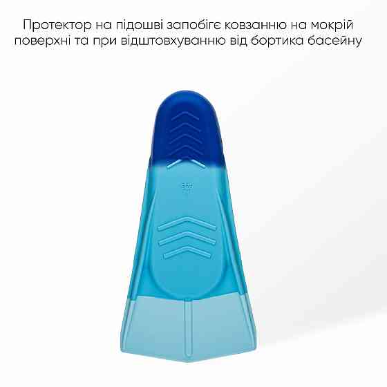 Короткі ласти для тренування в басейні Renvo Frio із закритою п'ятою Різнокольоровий 42-44 (SF100-06 42-44) Київ