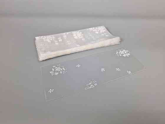 Пакет із малюнком для пакування подарунків (10*25) No09027 (1) "Квіти лілії" (100 шт.) Харків