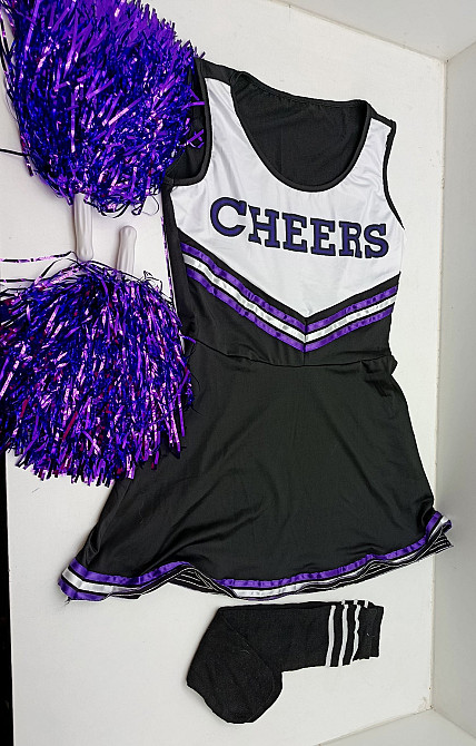 Костюм черлідерки з помпонами та шкарпетками М Луцьк - фото 3