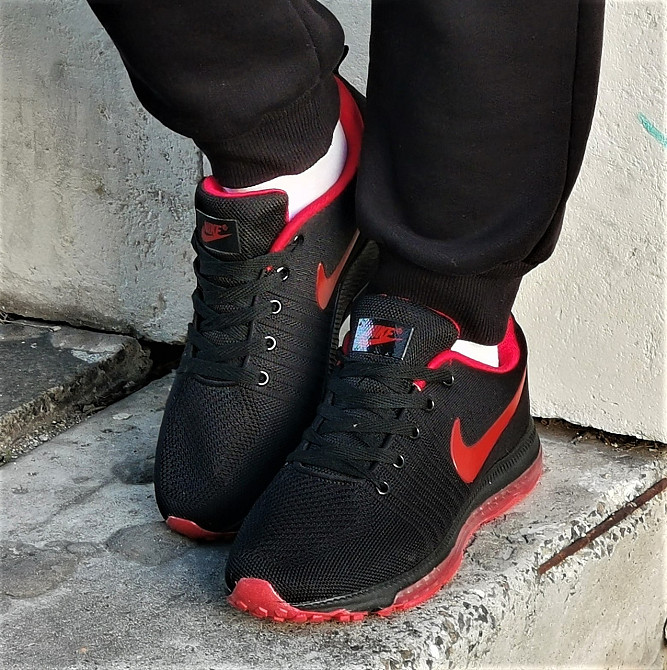 Кроссовки Nike 97 Черные Мужские Красные с Амортизацией Балоном Найк (размеры: 45) Днепр - изображение 2