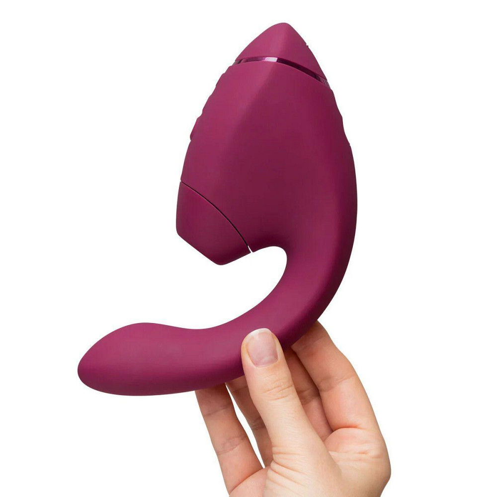 Подвійний вакуумний кліторальний стимулятор з вібрацією Womanizer Next Duo - Dusky Pink Sex Aura Київ - фото 9