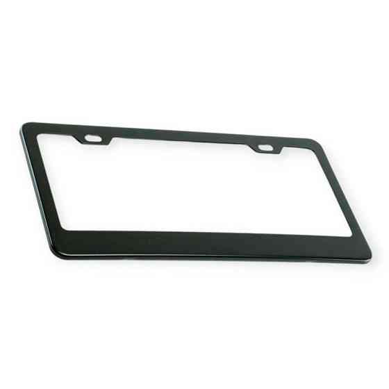 Рамка під номер книжка "америка" нержавіюча сталь 30,5х15,5 см (2 отвори) чорна Мукачево