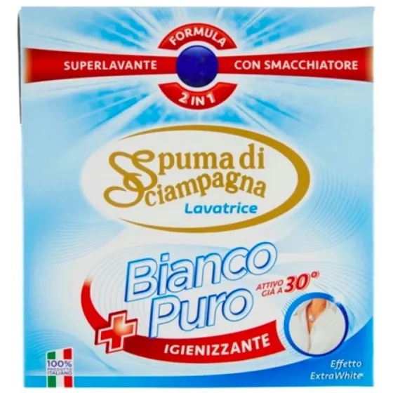 Пральний порошок для білої білизни Spuma di Sciampagna Pure White Sanitizing з формулою 2 в 1, 18 пр Львів