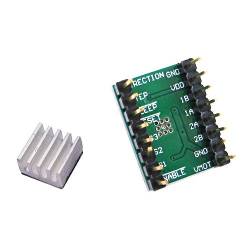 Драйвер шагового двигателя A4988 с радиатором, совместимый с RAMPS и Arduino для 3D-принтеров Киев - изображение 1