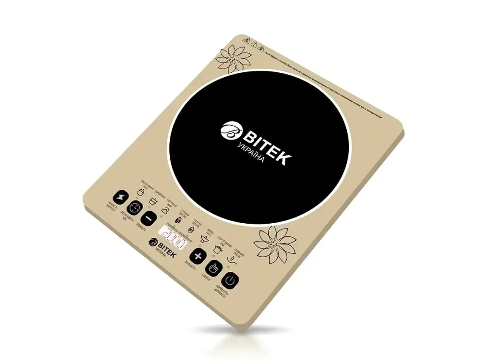Індукційна електроплита BITEK BT-8017: 2000Вт, 1 конфорка - компактна та ефективна кухонна плита Одеса - фото 2