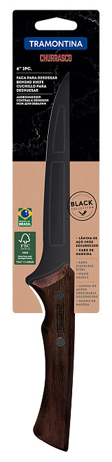 Нож разделочный Tramontina Churrasco Black, 152 мм (6710919) Киев - изображение 3