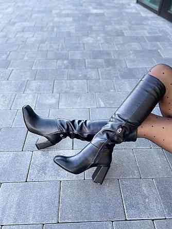 LIRIO Чоботи жіночі LIRIO /8067-66 чорні (весна-осінь, шкіра натуральна) (4825) 37р.38р.39р. 37 Коломыя