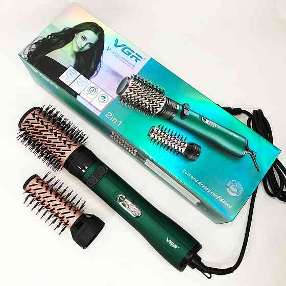 Фен гребінець для укладання локонів VGR, Фен з холодним повітрям для укладання стайлер NK-57 Івано-Франківськ