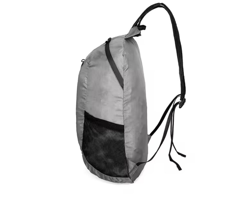 Туристический портативный складной легкий рюкзак 18 л 4 кармана водонепроницаемый 41 на 24 см серый Киев - изображение 4