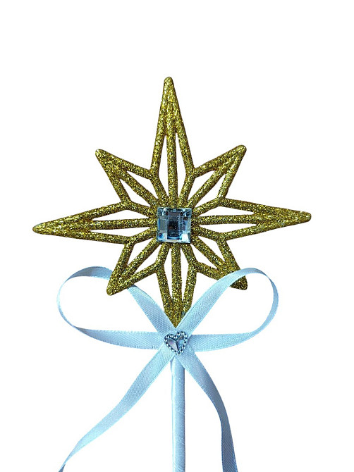 Чарівна паличка феї для костюму 43 см біло-золотистий Київ - фото 2