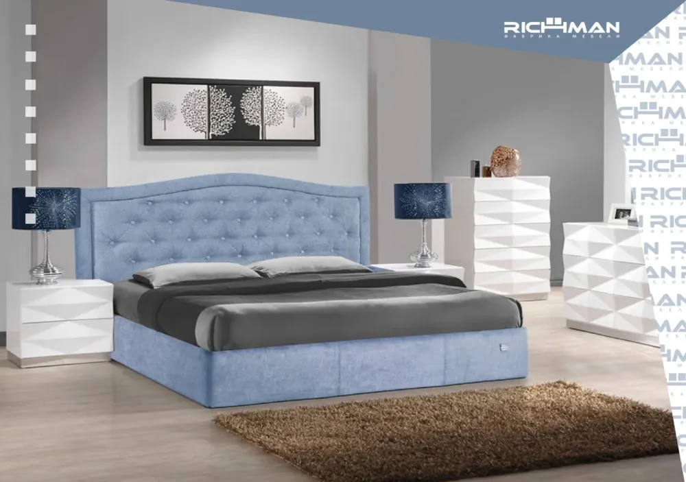 Кровать Scarlett Comfort 140 х 200 см Мисти Mocco С подъемным механизмом и нишей для белья Мокко Киев - изображение 10