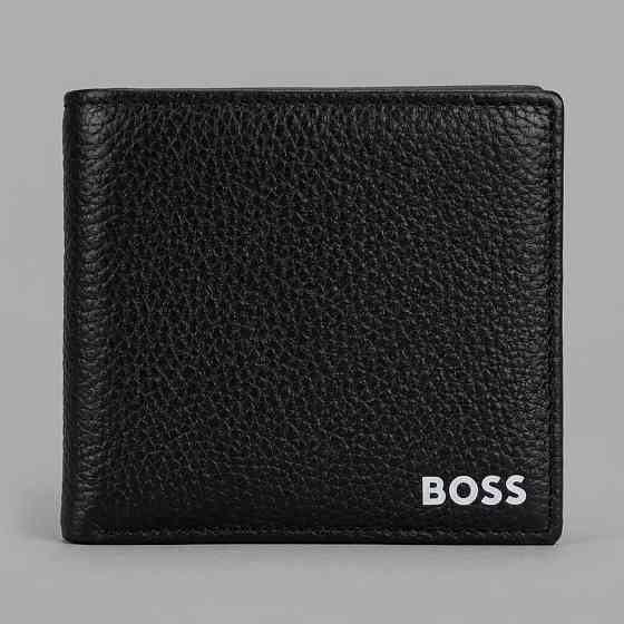 Мужской брендовый кожаный кошелек Boss (7703-1) Киев