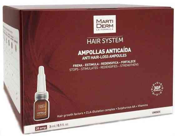 Мартідерм Ампули від випадання волосся Martiderm Hair System Anti Hair-loss Ampoules, 28 шт по 3 мл Дніпро