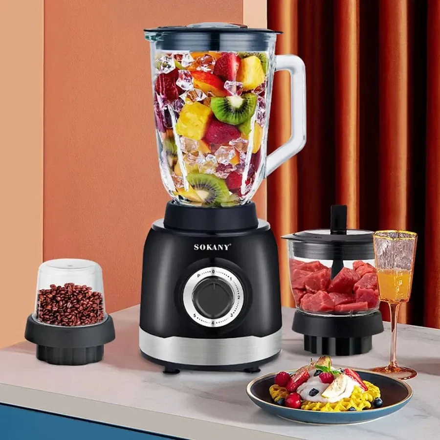 Многофункциональный блендер SK-JB-178, 1000 Вт, чаша 1,5 л, смешивание, измельчение, взбивание Одесса - изображение 5