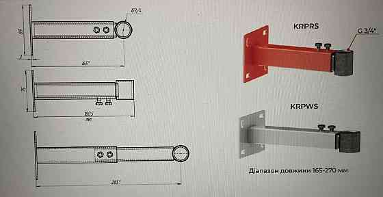 Кронштейн для расширительного бака до 35 л, 3/4 дюйма красный КНТ Киев