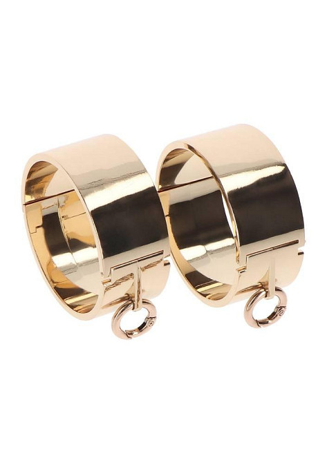 Наручники Slave Wrist Cuffs TABOOM, металеві, золотисті Sex Aura Київ - фото 7