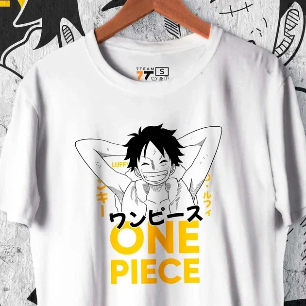 Футболка чоловіча з  принтом Ван Пис Luffy White 2 Розмір 48 Anime0194 Дніпро - фото 5