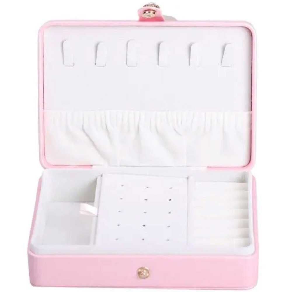 Шкатулка для прикрас з еко-шкіри 16×11 см Київ - фото 7