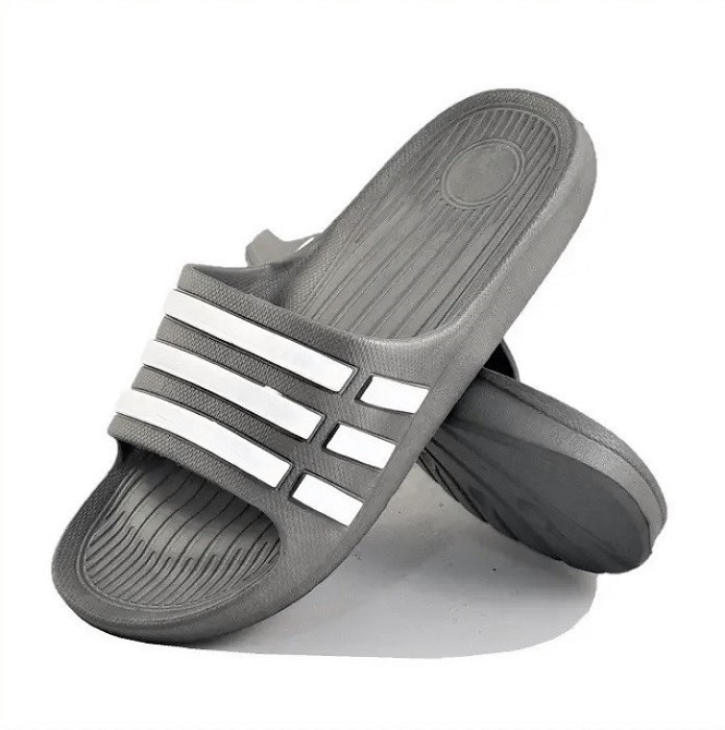 Шлёпанцы Тапочки Adidas Сланцы Серые Мужские Адидас (размеры: 41) Днепр - изображение 1