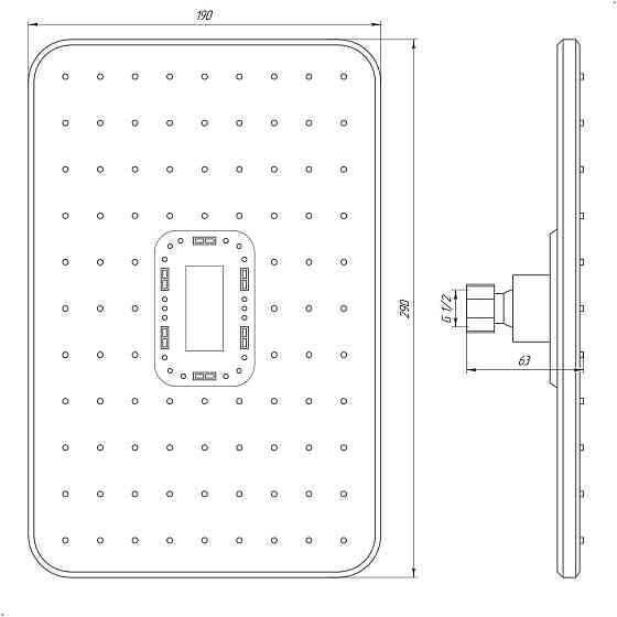 Душевая лейка Globus Lux SD-003-30-00 (000021213) Киев