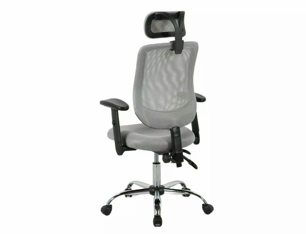 Крісло поворотне Q-118R сіре Киев - изображение 2