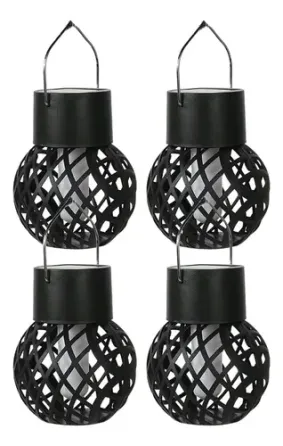 Садовый подвесной светильник с эффектом пламени LED на декоративной солнечной батарее (1 шт) Одесса