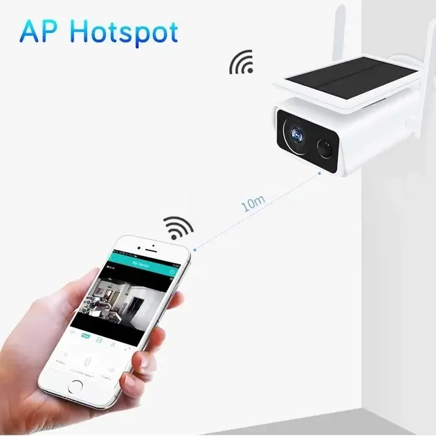 Автономная камера видеонаблюдения уличная беспроводная для наружного видеонаблюдения на солнечной батарее IP Solar WIFI Camera Коломия - фото 9