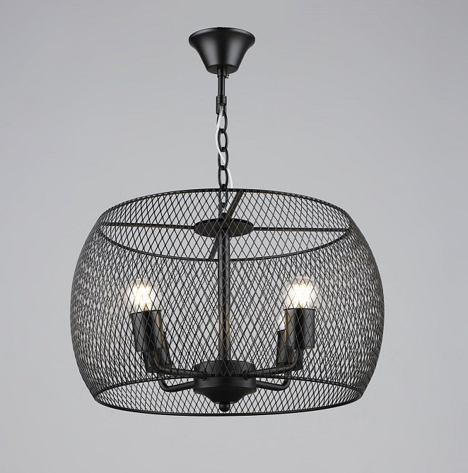 Люстра підвісна в стилі лофт металева Sirius B S2460/4 BK чорна Коломыя - изображение 1
