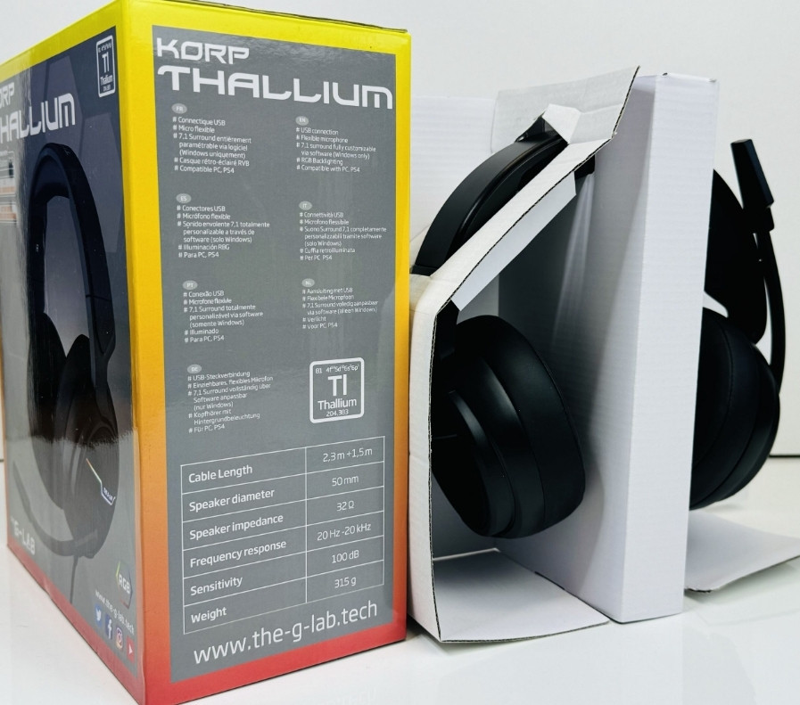 Ігрові навушники гарнітура the G-LAB Korp Thallium(playStation/pc) Київ - фото 1