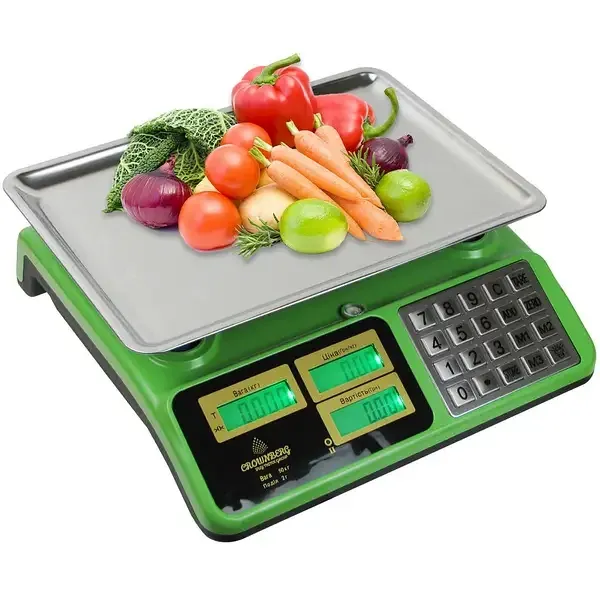 Электронные весы 50 кг 25×35 см СВ-5010 с LED-дисплеем, аккумулятором, металлические кнопки Одесса - изображение 1