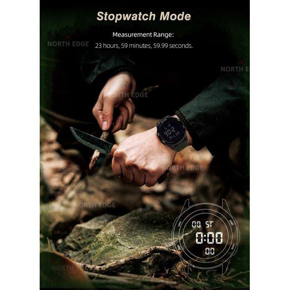 Часы мужские водостойкие тактические North Edge Terrax Black Киев - изображение 8