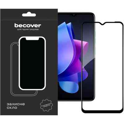 Стекло защитное BeCover Tecno Spark Go 2023 (BF7) Black (709262) Винница