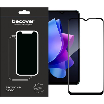 Скло захисне BeCover Tecno Spark Go 2023 (BF7) Black (709262) Вінниця - фото 1