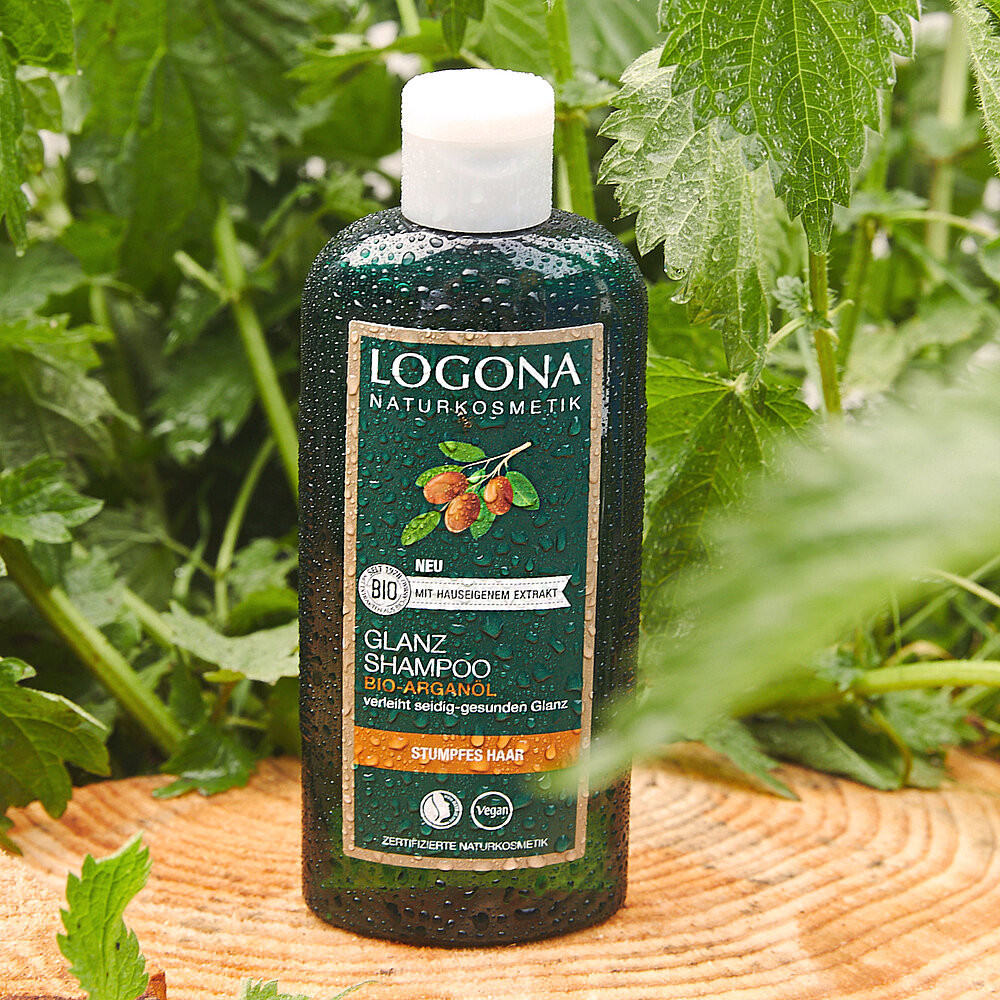 БІО-Шампунь Блиск та Відновлення для пошкодженого волосся з Аргановою олією Logona 250 мл Київ - фото 2