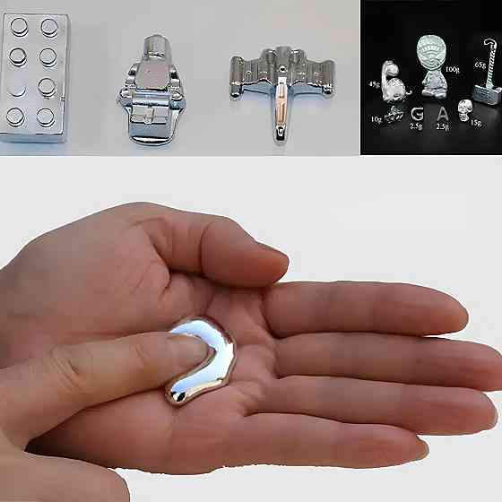 Метал Галлій RESTEQ 20 грамів — метал Ga з чистотою 99.99%, плавиться в руці Київ