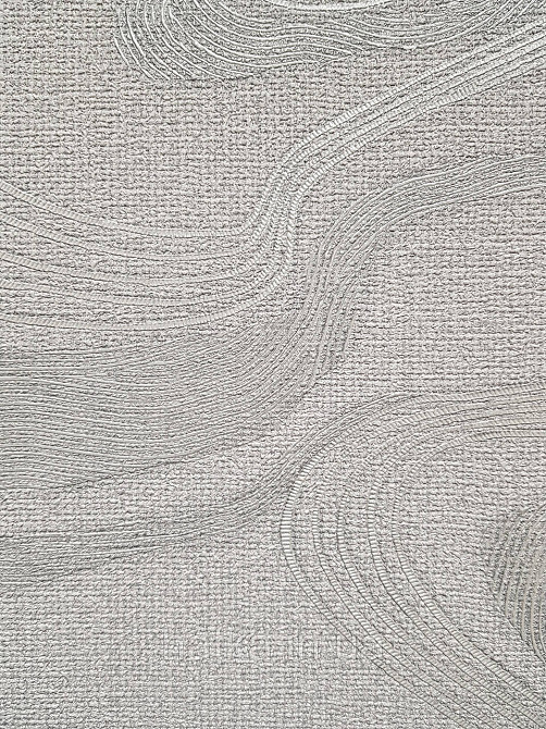 Шпалери вінілові на флізеліні Marburg Kumano 1.06х10 абстракція хвилі структурні сріблясті на сірому 34586 Київ - фото 4