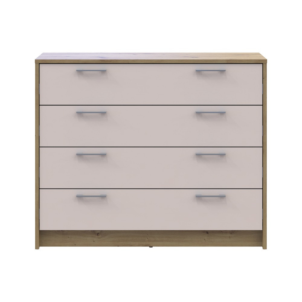 Комод Doros Ронді Дуб Артизан/Кашемір 4 ящики 100х40х82 DRS-011782 (41516187) Львів - фото 3