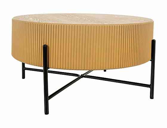 Журнальний столик TUCA дуб/чорний д.80 Днепр