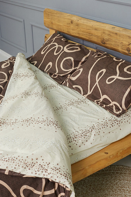 Комплект постільної білизни Ideal Textile бязь з принтом двоспальний євро (56860702) Чернівці - фото 3