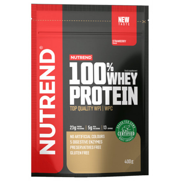 Протеин Nutrend 100% Whey Protein 400 g (strawberry) Луцк - изображение 1