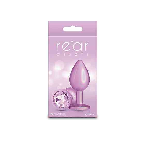 Анальна пробка NS Novelties Rear Assets — Iridescent Pink — Medium — Pink Sex Aura Київ