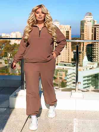 Спортивний костюм на флісі жіночий "Real" | Норма та батал Кпачино, 42-44 Київ