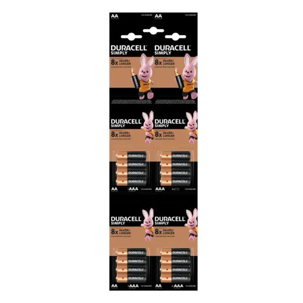 Батарейка Duracell Simply LR3/AAA (16шт) Київ - фото 1