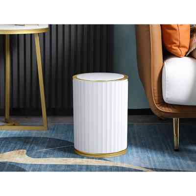 Контейнер для сміття JAH Nordic Сенсорний Білий із золотим 9 л (20259) Вінниця