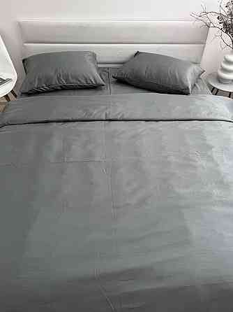 Ecotton Комплект постільної білизни Ecotton Євро 210х220 см однотонний сірий Nid Grey Киев