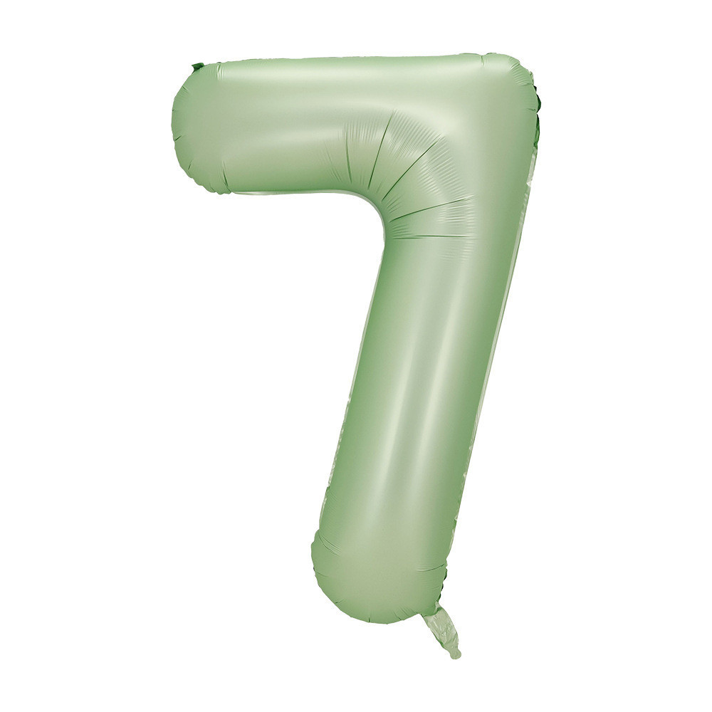 Кулька цифра 7 фольгована 40 дюймів оливковий Київ - фото 1
