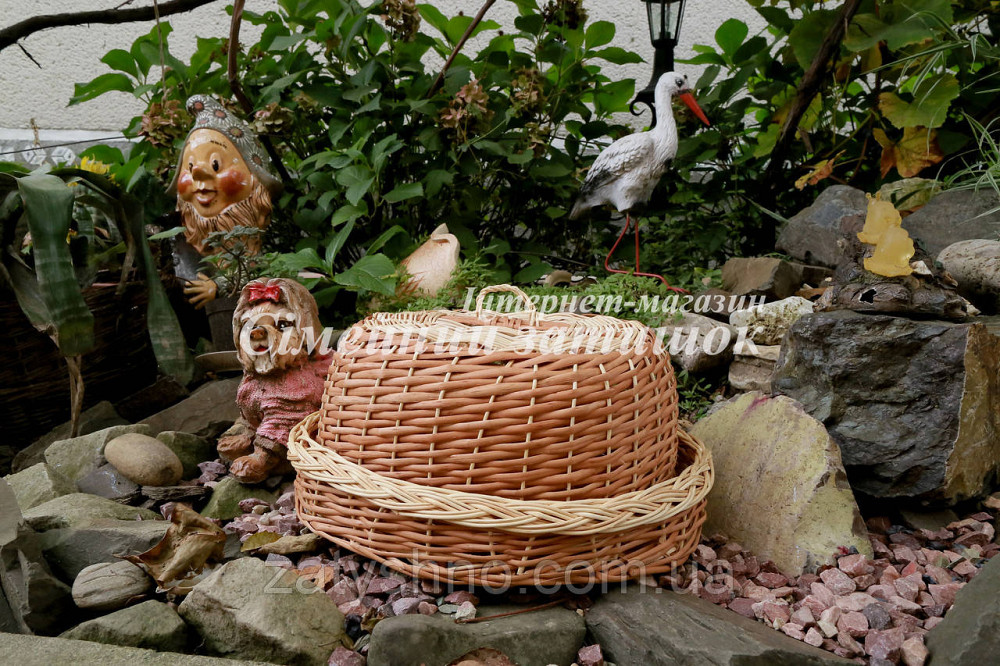 Хлебница плетеная светло коричневая Киев - изображение 2