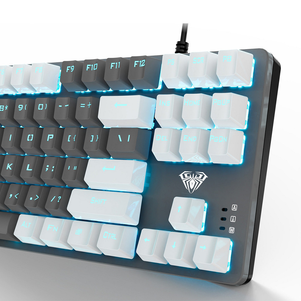 Клавіатура Aula Mechanical F3287 White/Grey keycap KRGD blue (6948391240688) білий, сірий Харьков - изображение 4