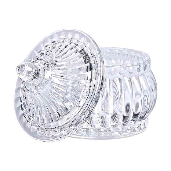 Yiwu Цукерниця скляна з кришкою Ø 8 см у східному стилі HP-YH-2 Коломия