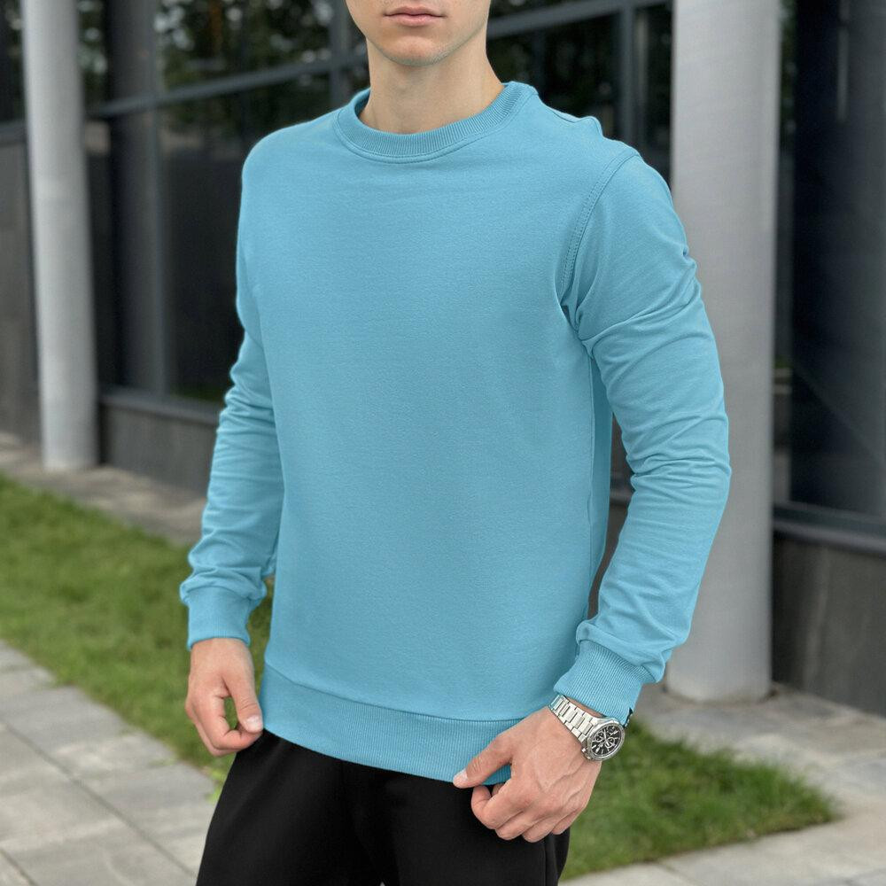 Світшот чоловічий однотонний яскравий ментол Pobedov 001 Київ - фото 1